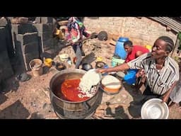 Watch How We Live Life In Our Village || African Village Women Cooking Together For A Ceremony