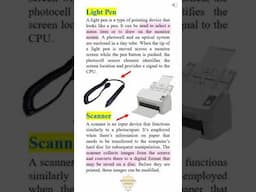 What is a Light Pen and Scanner?