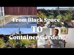 How To Create A Container Garden | From Empty Space To Garden In One Year