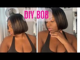 DIY BOB HAIRCUT WITH HIGHLIGHTS| BEGINNER FRIENDLY| $30 PACKED| HAIR| BEAUTY ON A budget