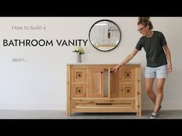 How to Build a Bathroom Vanity | Single Sink Vanity Cabinet