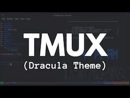 MAKE your TMUX look beautiful using DRACULA THEMES.