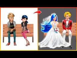 Miraculous : Ladybug & Catnoir Get Married - GLOW UP Bride & Groom | Fashion Wow