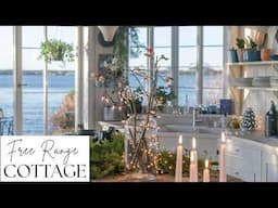 Coastal Cottage Winter Decor. Transform Your Home with Seaside Charm.