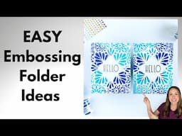 3D Embossing Folder NO COLOR Technique for Cardmaking