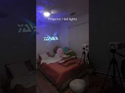 If you need a reason to save up for a projector instead of LED lights, here it is #shorts #projector