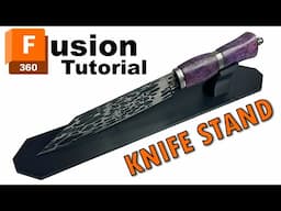 How To Design A Knife Stand in Fusion 360 For 3D Printing | Free Files