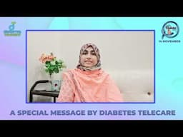 How to control Blood Sugar - World Diabetes day Message by Dr Sania Bashir