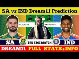 SA vs IND Dream11 Prediction|SA vs IND Dream11|SA vs IND Dream11 Team|