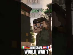 I recreated Minecraft WW1... #minecraft #ww1 #shorts