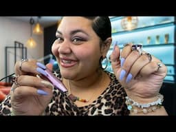 ASMR POV: Eccentric Tacky Lady does your nails ~ lots of gum chewing