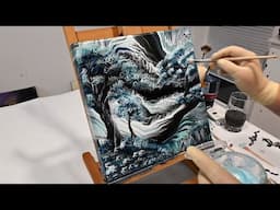 How to Transform your Failed Acrylic Pour to UNIQUE Piece of Art!