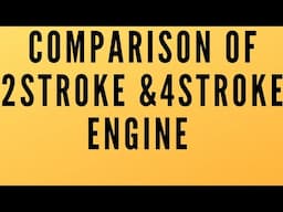 comparison of 2stroke and 4stroke engine