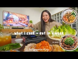 what i cook + eat in a week | double date night, spending time with family, easy comfort recipes