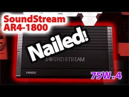 SoundStream AR4-1800 4-Ch Amp - Amp Dyno 1 of the best performing  75 W x 4 Amp for under $100!