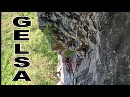 Climbing GELSA at THE GUNKS