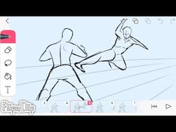 How to Animate Fight scene in Flipaclip #fight