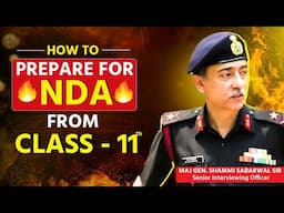 How To Prepare NDA From Class 11th🔥NDA की तैयारी 11वी के साथ कैसे करें 👍🏻Tips & Strategy #nda2025