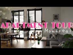 my montreal apartment tour | high ceilings, modern, loft style living in the heart of montreal