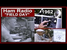 Remember HAM RADIO FIELD DAY? 1960's Antenna SW CB AM FM ARRL Electronics Key code home movei silent