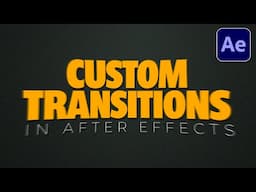 Master Unique Transitions With Adobe After Effects | Easy Tutorial!