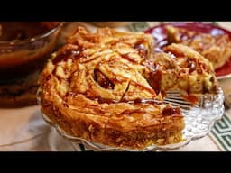 Apple Crinkle Cake: Phyllo, Custard & apples. So Good!!