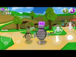 Super Bear Adventure Gameplay Walkthrough - Turtle Boss & Evil Turtle