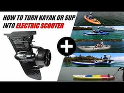 ✅ Transform Your SUP or Kayak with This Electric Fin | Built-In Electric Motor, Plus 24V Li Battery!