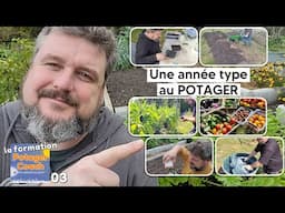 A quoi ressemble une année type au potager, mois par mois【La formation Potager Coach - chapitre 03】