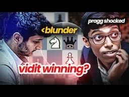 Pragg cannot believe what just happened there | Vidit vs Pragg | Tata Steel Chess India 2024