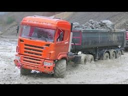 Muddy Mess? Can RC Construction Trucks Handle It?