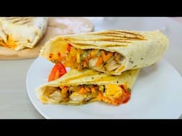 Quick & Easy Chicken Wraps | Homemade Chicken Wraps | Making Wraps | South African YouTuber