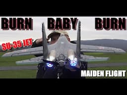 SU-35 RC Fighter jet with afterburners 3D/6D Switchable 6-Axis Gyro RTF MAIDEN FLIGHT