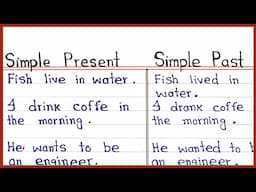 Simple present to Simple past || Change sentences from present simple to past simple