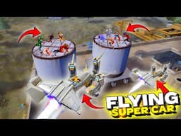 ये क्या कर दिया🤯DANGEROUS NEW FLYING SUPER CAR ELIMINATES FULL SQUAD ON FACTORY ROOFTOP🔥FREE FIRE