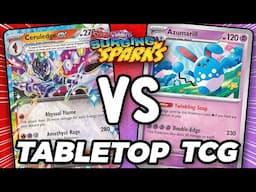 Can Ceruledge ex Defeat Azumarill in this Surging Sparks Tabletop Gameplay FINALS!?