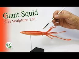 Sculpting Giant Squid using Cosclay Translucent _ Architeuthis dux _ @LifeofClay