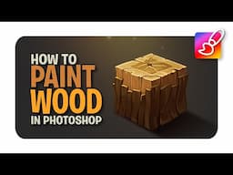 How to paint wood in Photoshop // material studies