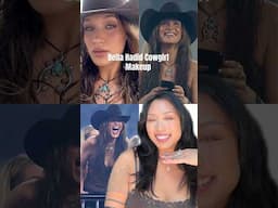 Bella Hadid Cowgirl Makeup 🥰 products in caption #bellahadidmakeup #grwm