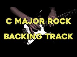 Energy Rock Guitar Backing Track C Major Jam