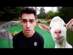 I PLAYED MINI GOLF WITH GOATS?!