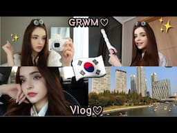 GRWM+VLOG:A day in my life in Korea, Incheon city, Shopping, Restaurant //외국인모델의 서울일상 인천에서 놀기 l 식당