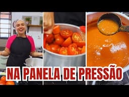 COMO FAZER MOLHO DE TOMATE CASEIRO SIMPLES E FÁCIL PARA CONGELAR