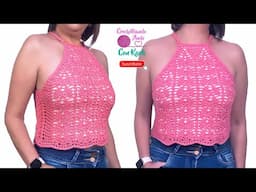 Blusa / Top tejido a crochet -🌺 Modelo “Magnolia" 🌺- TUTORIAL PASO A PASO