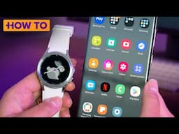 How to pair the Galaxy Watch 4