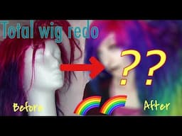 Totally remaking this wig, wig tutorial