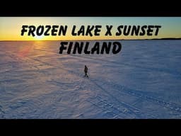 FROZEN LAKE x SUNSET | FINLAND