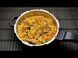 How To Make Tomato Mushroom Rice I ಮಶ್ರೂಮ್ ಟೊಮೇಟೊ ಮಸಾಲಾ ರೈಸ್