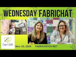 Good Morning - Wednesday FabriChat! Laughter and getting you in the know for the week!