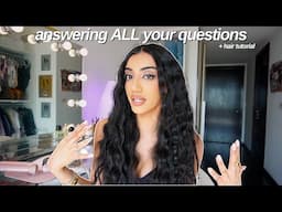 CHATTY GRWM Q&A | ANSWERING ALL YOUR QUESTIONS + MY NEW FAV HAIRSTYLE TUTORIAL